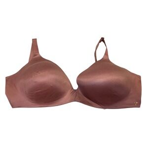 Victoria's Secret Wireless T-Shirt Bra Mauve Brown 36DDD 820973-QAX